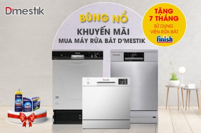 CHƯƠNG TRÌNH KHUYẾN MÃI DÀNH RIÊNG CHO MÁY RỬA BÁT D'MESTIK