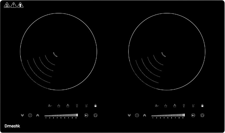 Bếp từ đôi Dmestik TL 232DMK Slider Touch