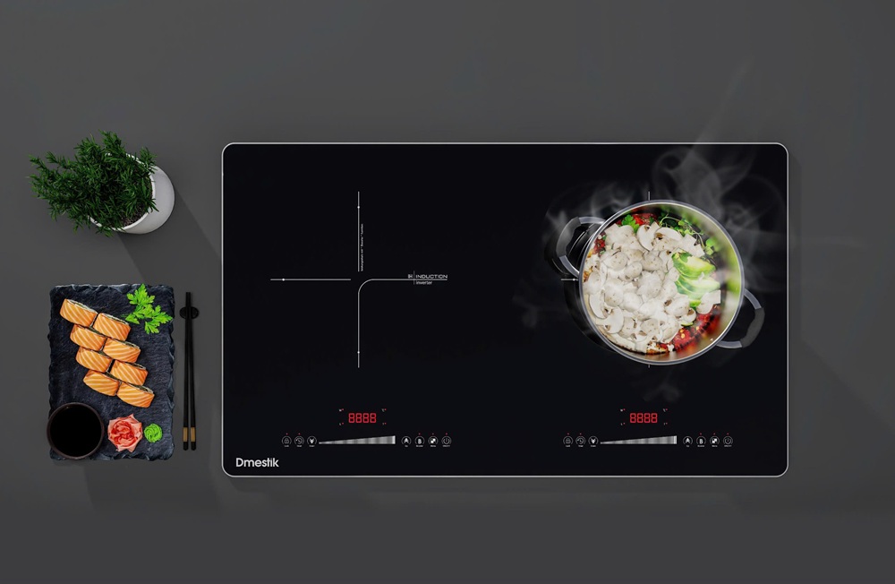 Bếp từ đôi Dmestik ML202 DKI