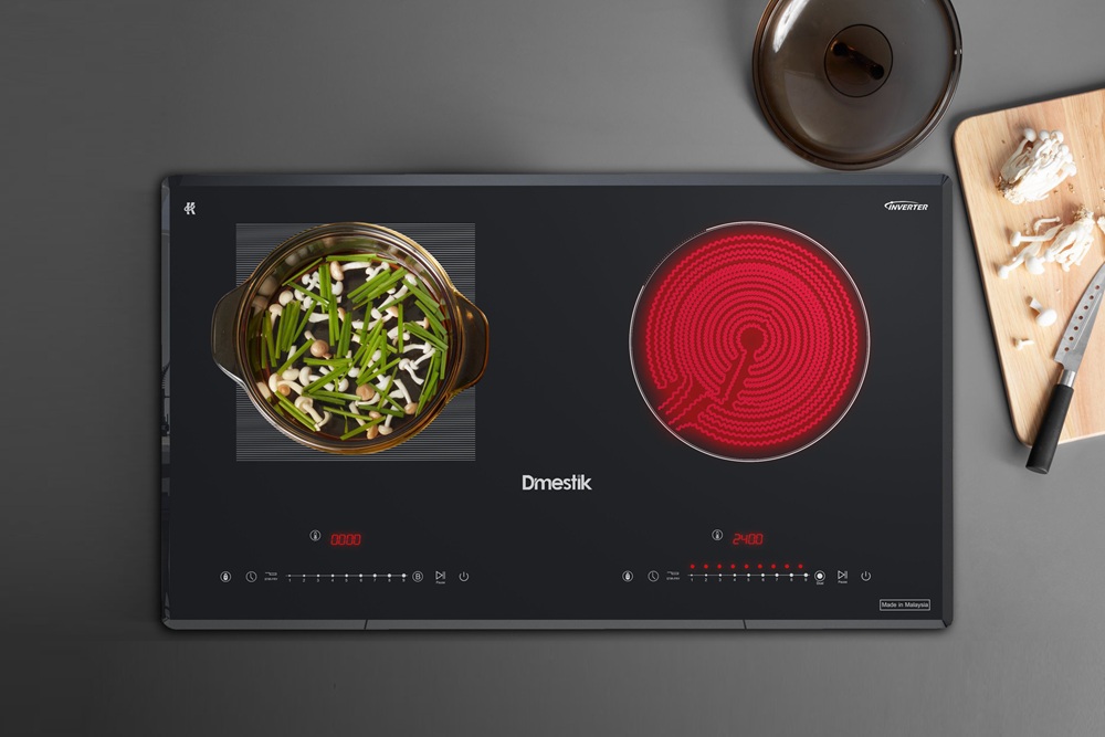 Bếp điện từ Dmestik ML 828DKT Hybrid Hob