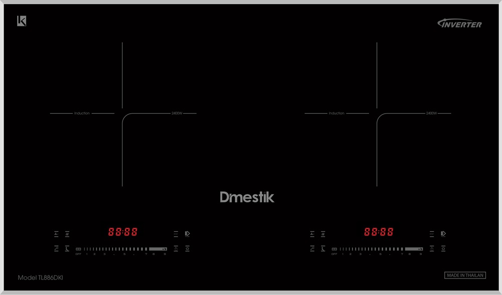 Bếp từ đôi Dmestik TL 886DKI Slider Control