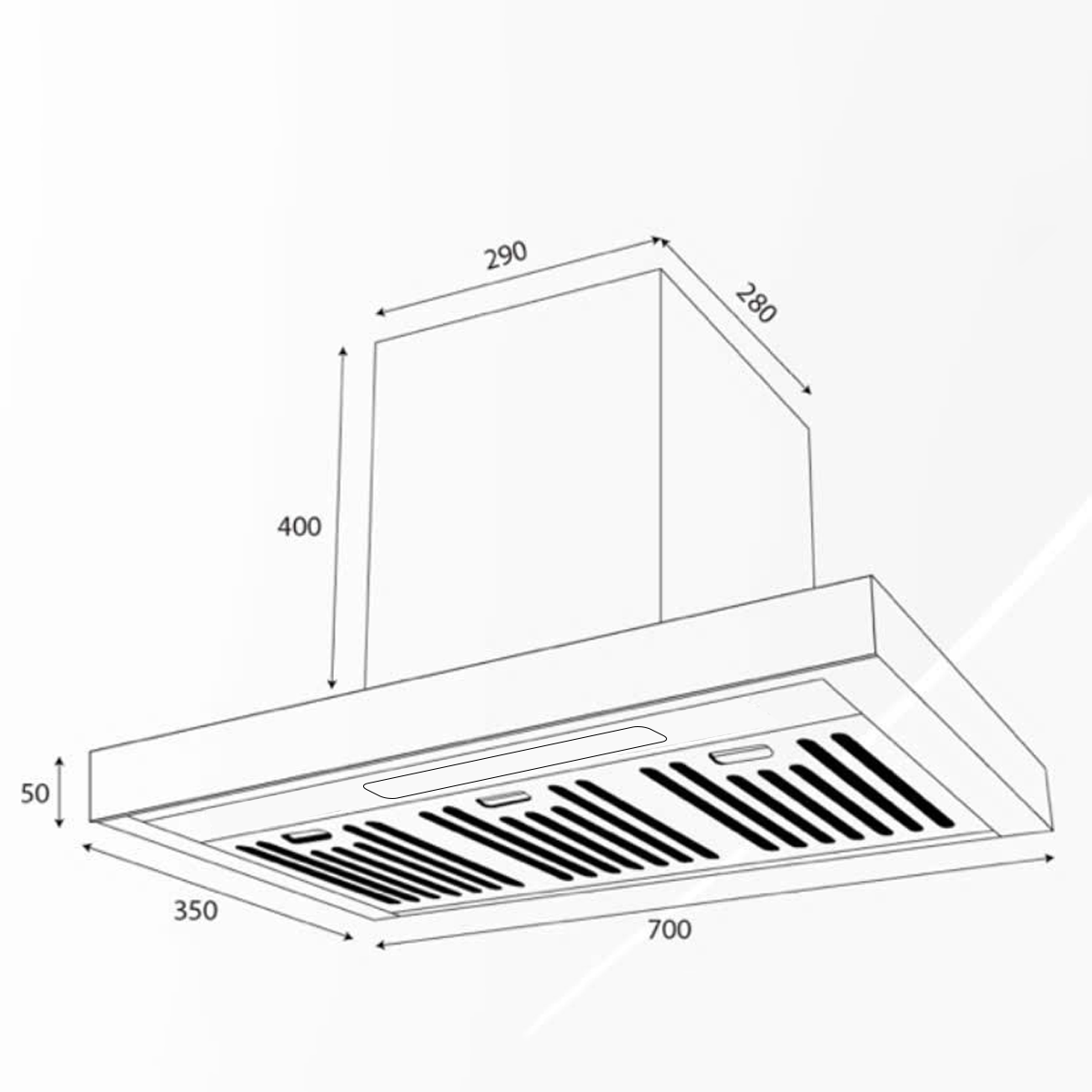 MÁY HÚT MÙI CHỮ T DMESTIK TL 3088 DMK