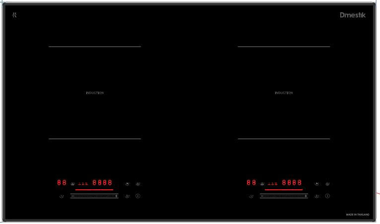 Bếp từ đôi Dmestik TL 2066DKI Slider Control